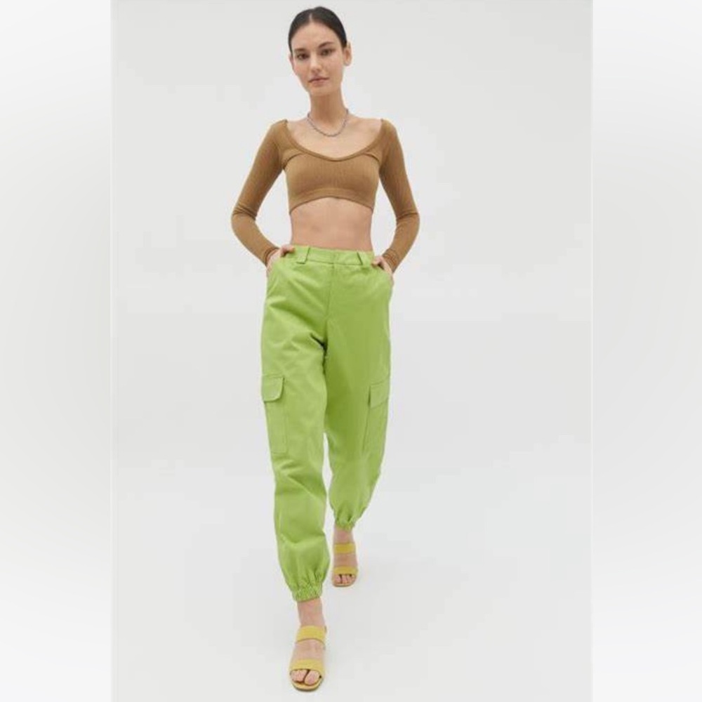 I AM GIA Lime Green Antares Cargo Pants